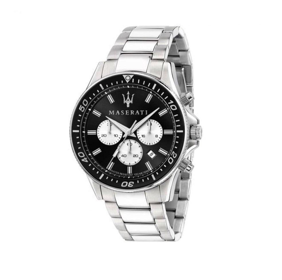 Maserati Sfida Chronograph Black Dial Stainless Steel Quartz