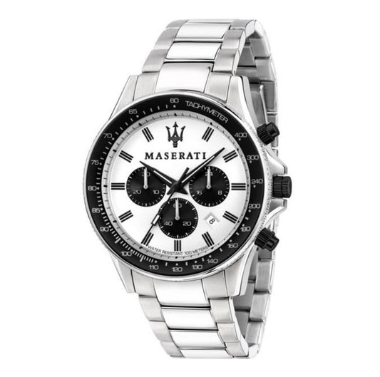 Maserati Sfida Chronograph white Dial Stainless Steel